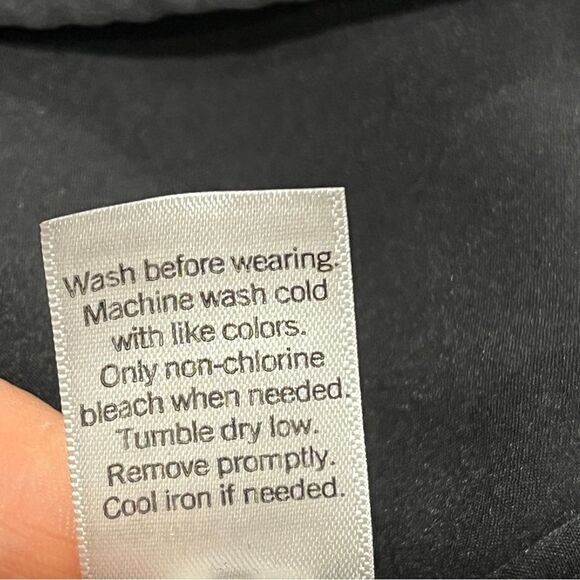 SO Elegant Black long sleeve fake Wrap mini Dress size medium - Picture 10 of 13